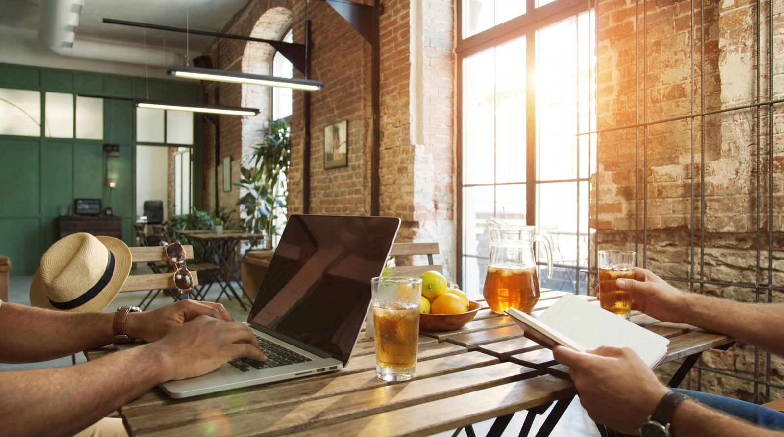 Roving Coworking at a restaurant in Boston